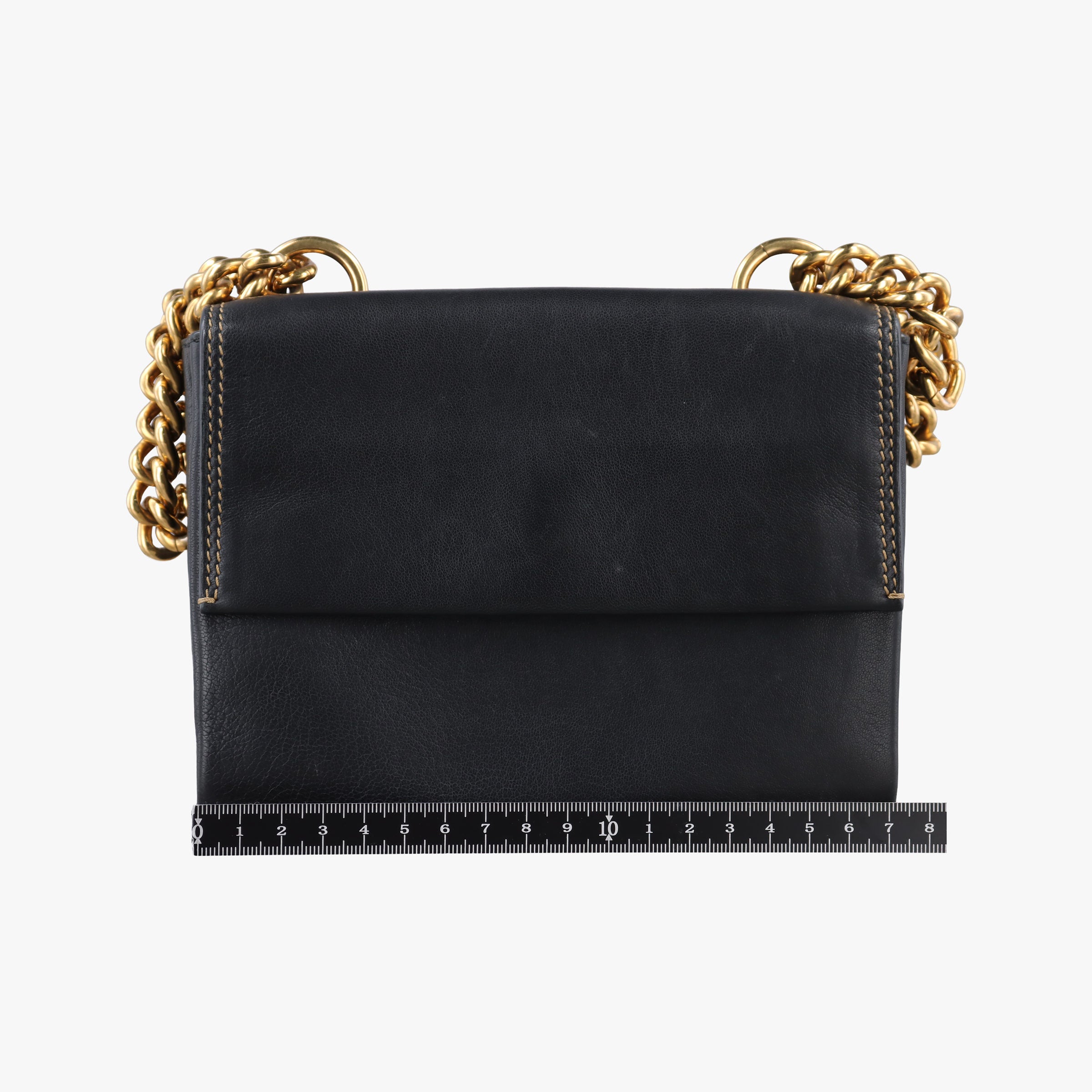 Vintage Marni Trunk Black Leather  shoulderbag | stylenewstar