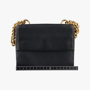 Vintage Marni Trunk Black Leather  shoulderbag | stylenewstar