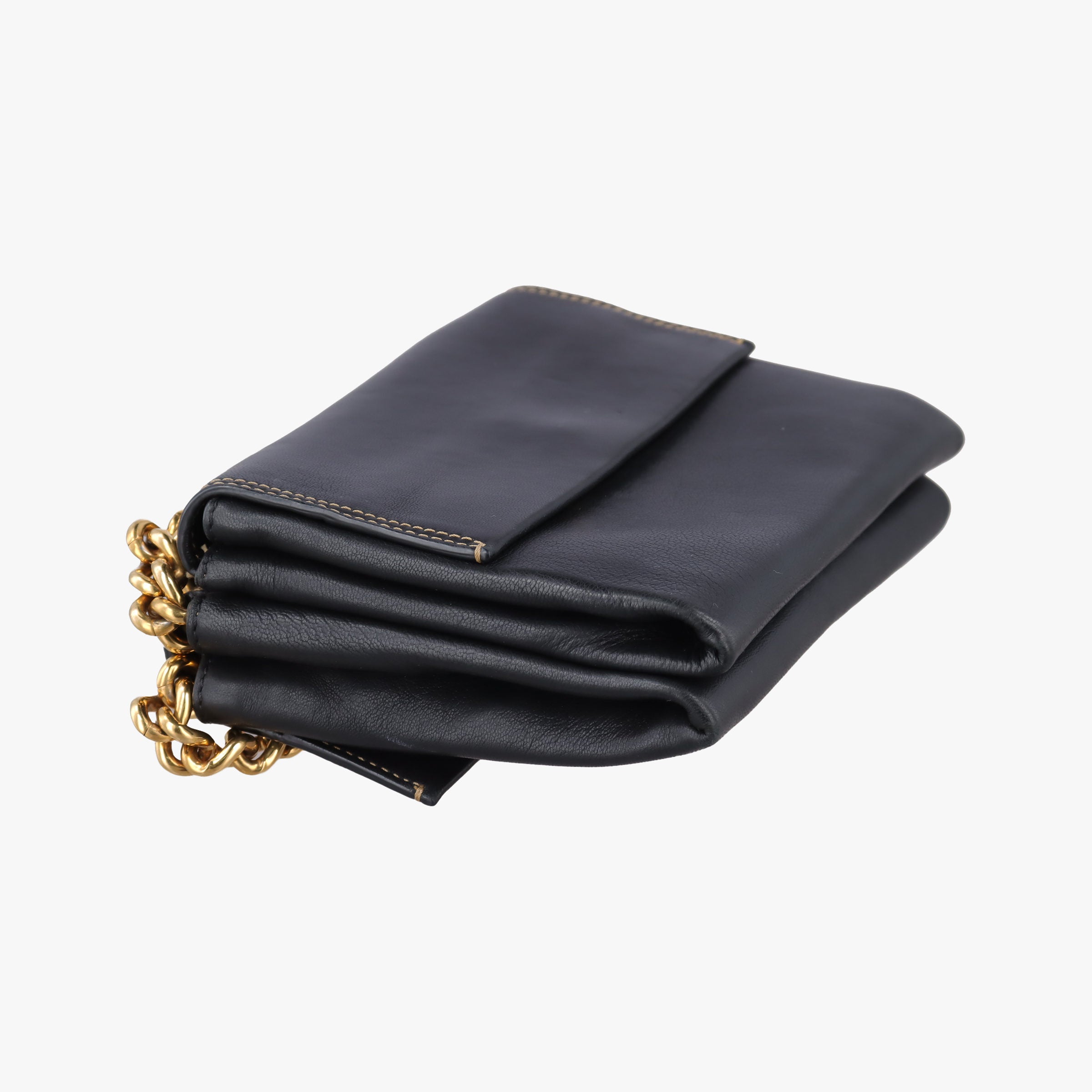 Vintage Marni Trunk Black Leather  shoulderbag | stylenewstar