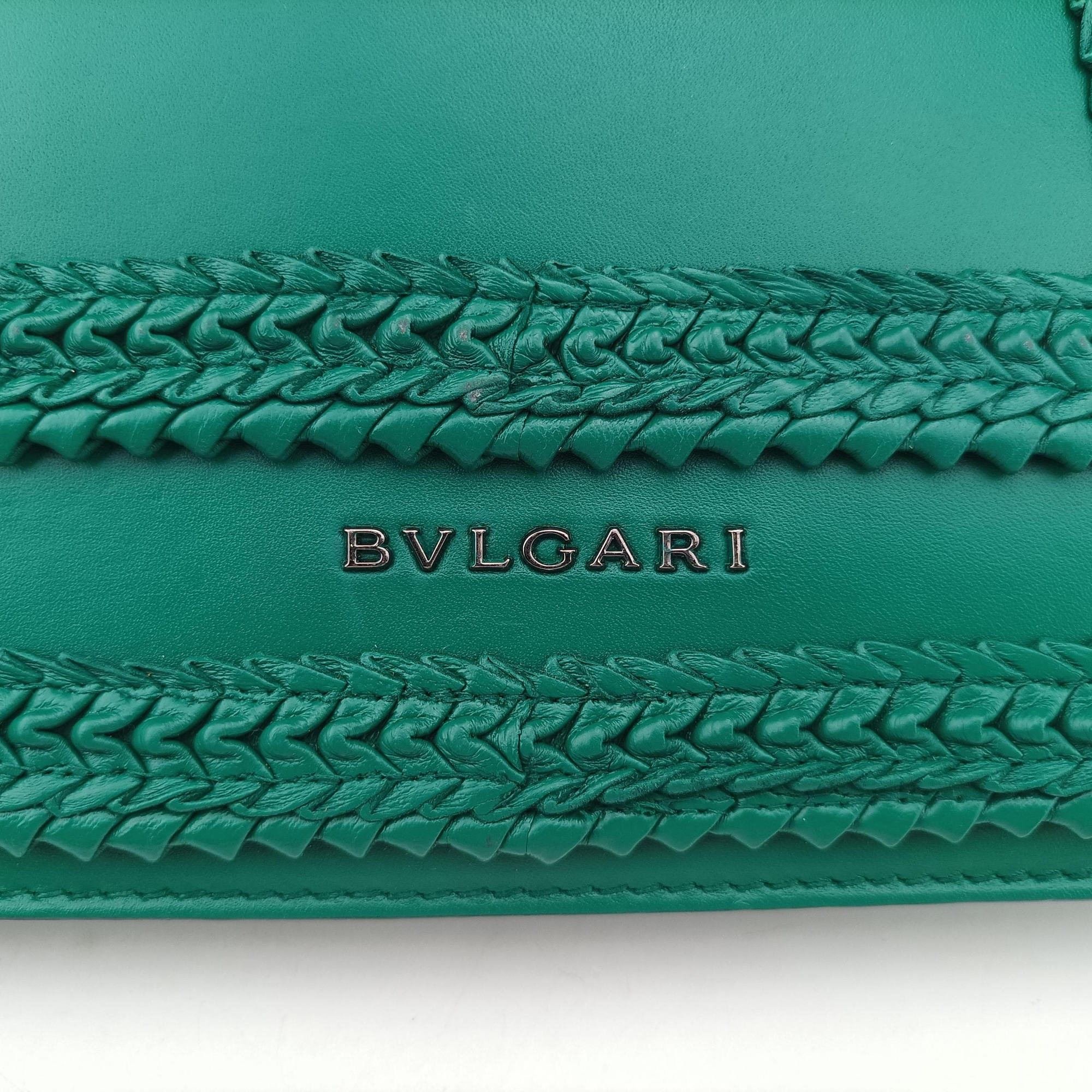 Pre-owned Bvlgari Serpenti Forever Green leather  shoulderbag | stylenewstar