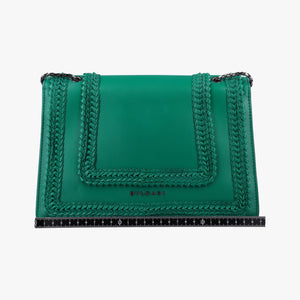 Pre-owned Bvlgari Serpenti Forever Green leather  shoulderbag | stylenewstar