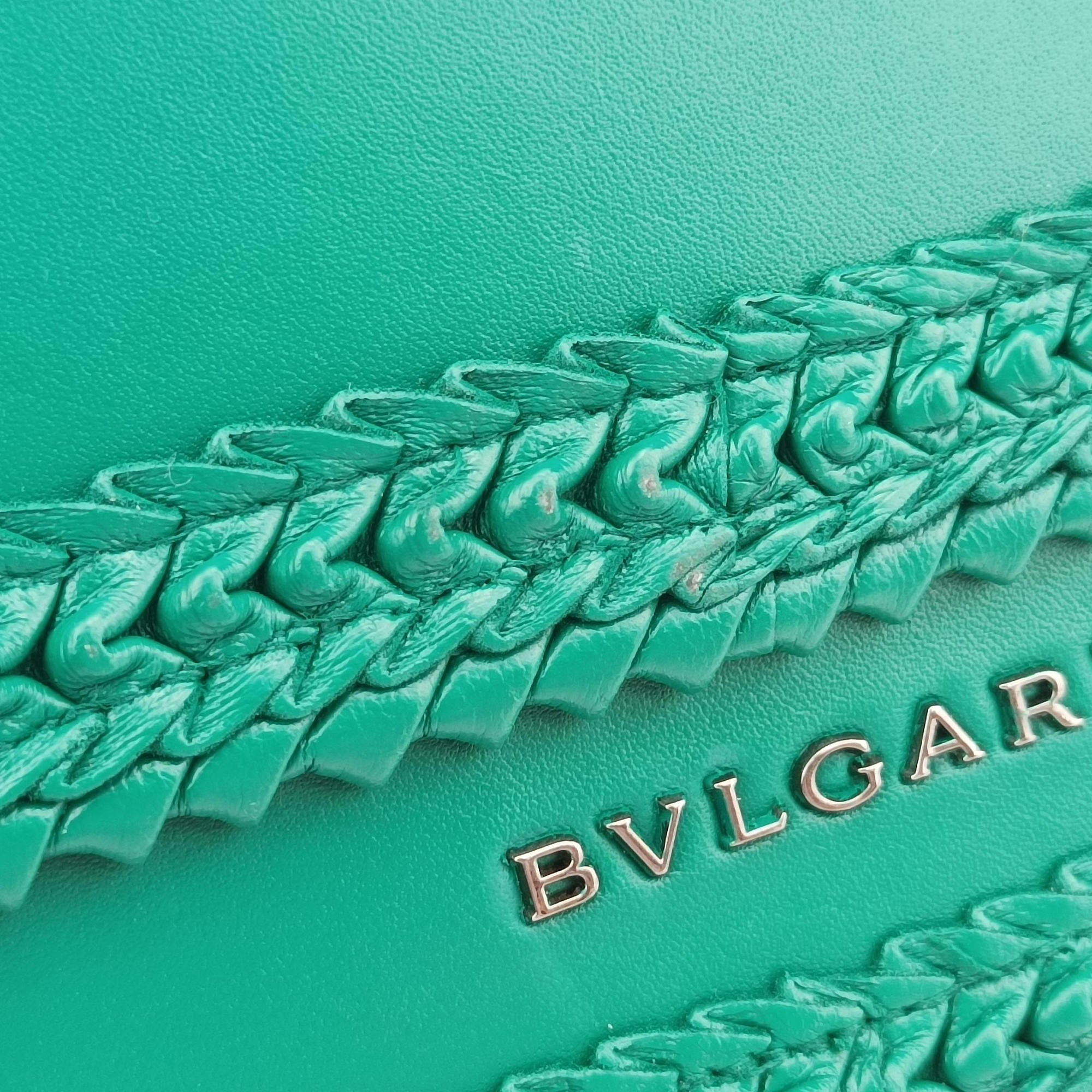 Pre-owned Bvlgari Serpenti Forever Green leather  shoulderbag | stylenewstar
