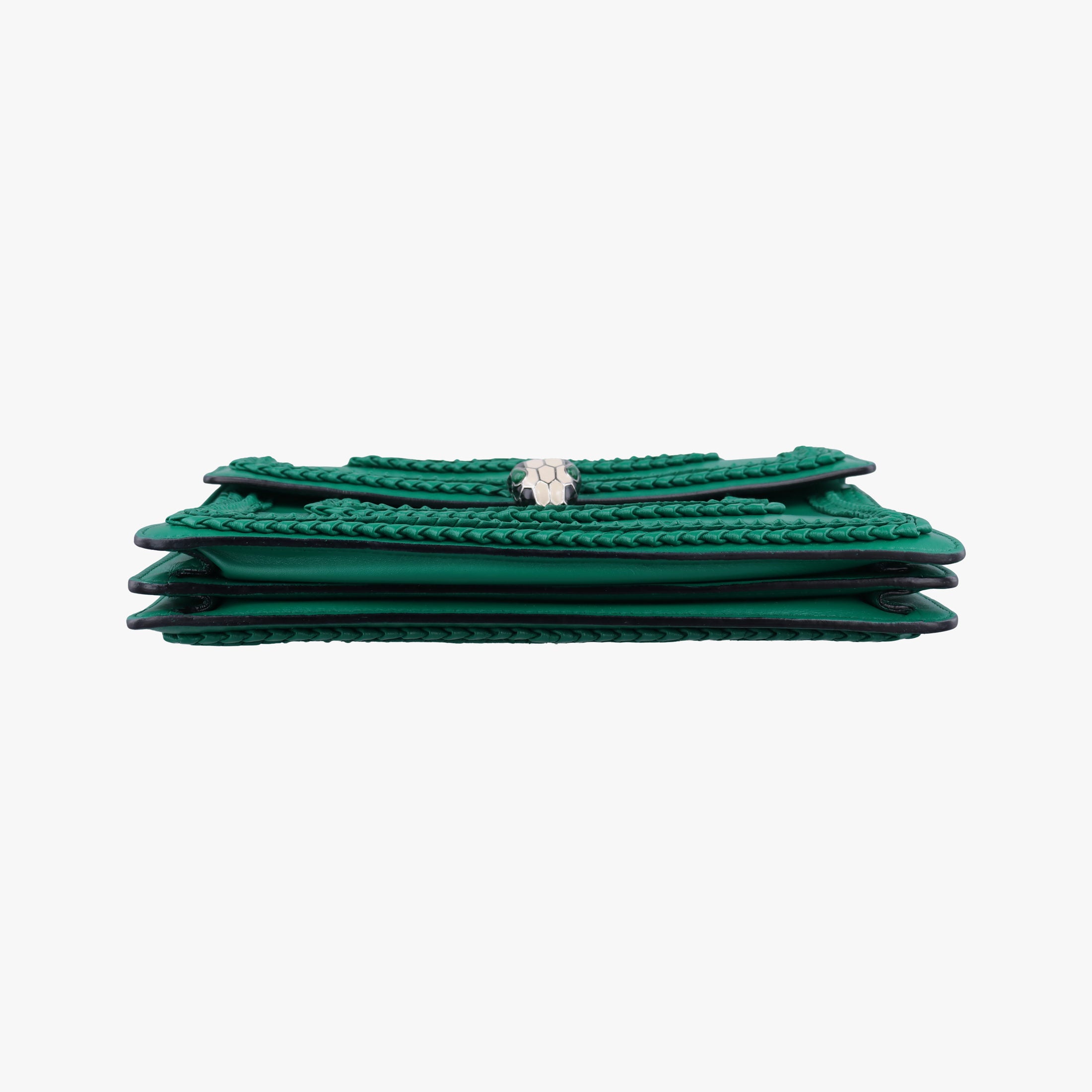 Pre-owned Bvlgari Serpenti Forever Green leather  shoulderbag | stylenewstar
