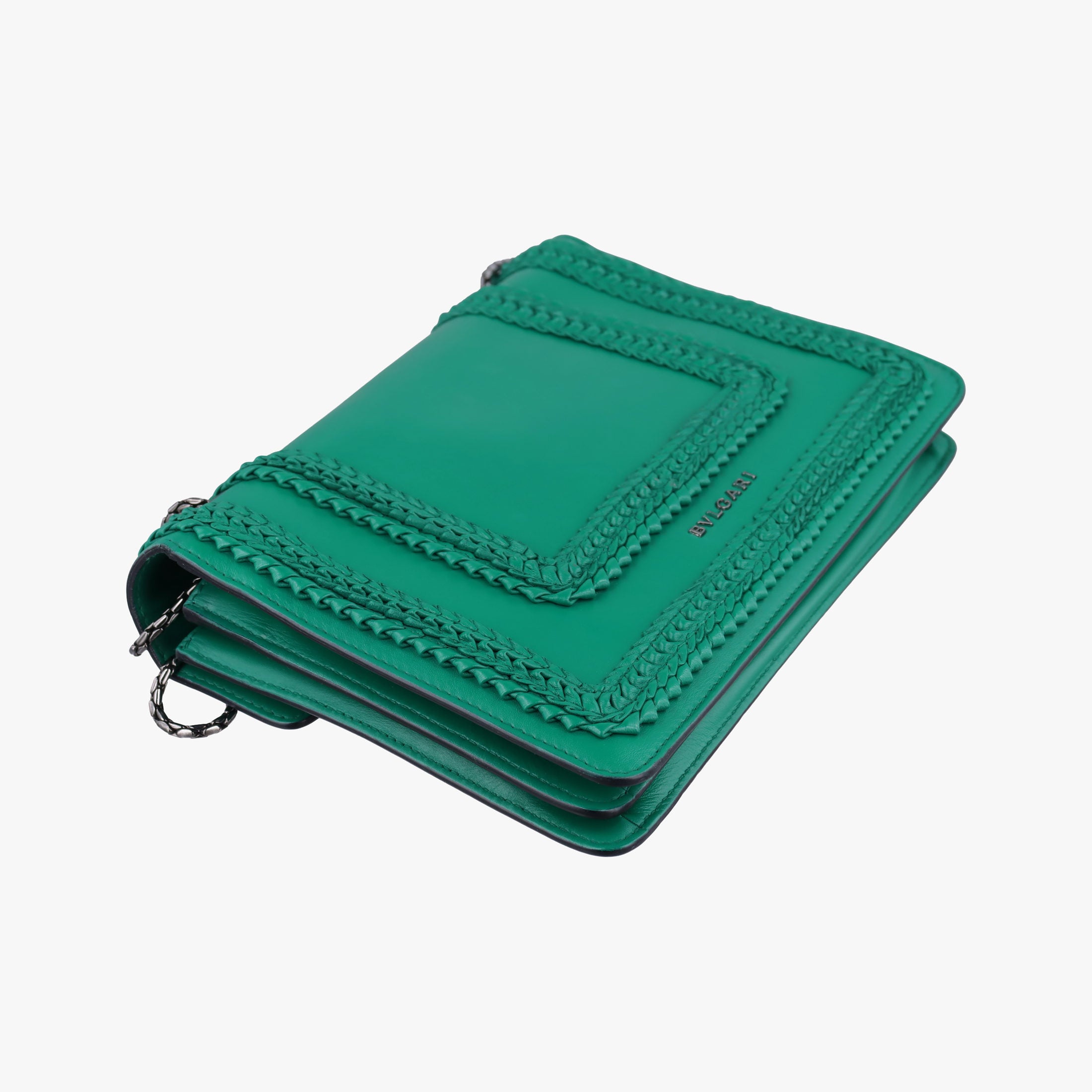 Pre-owned Bvlgari Serpenti Forever Green leather  shoulderbag | stylenewstar