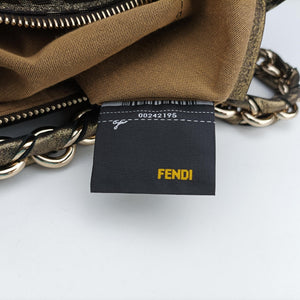 Pre-owned Fendi Mia Brown canvas 8BR616 shoulderbag | stylenewstar
