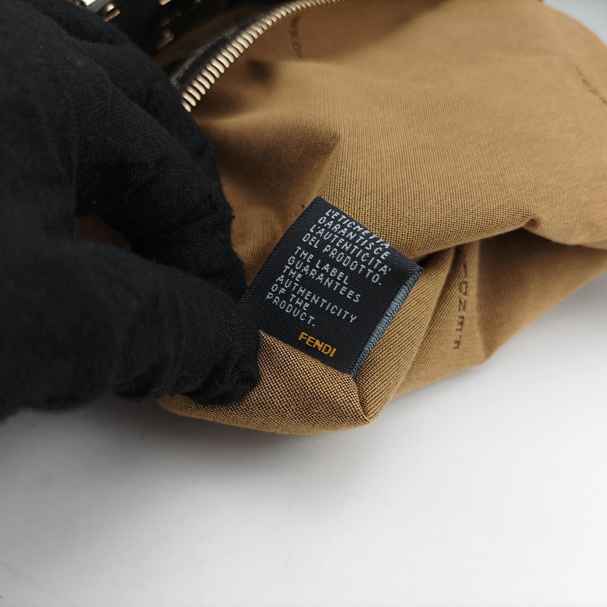 Pre-owned Fendi Mia Brown canvas 8BR616 shoulderbag | stylenewstar