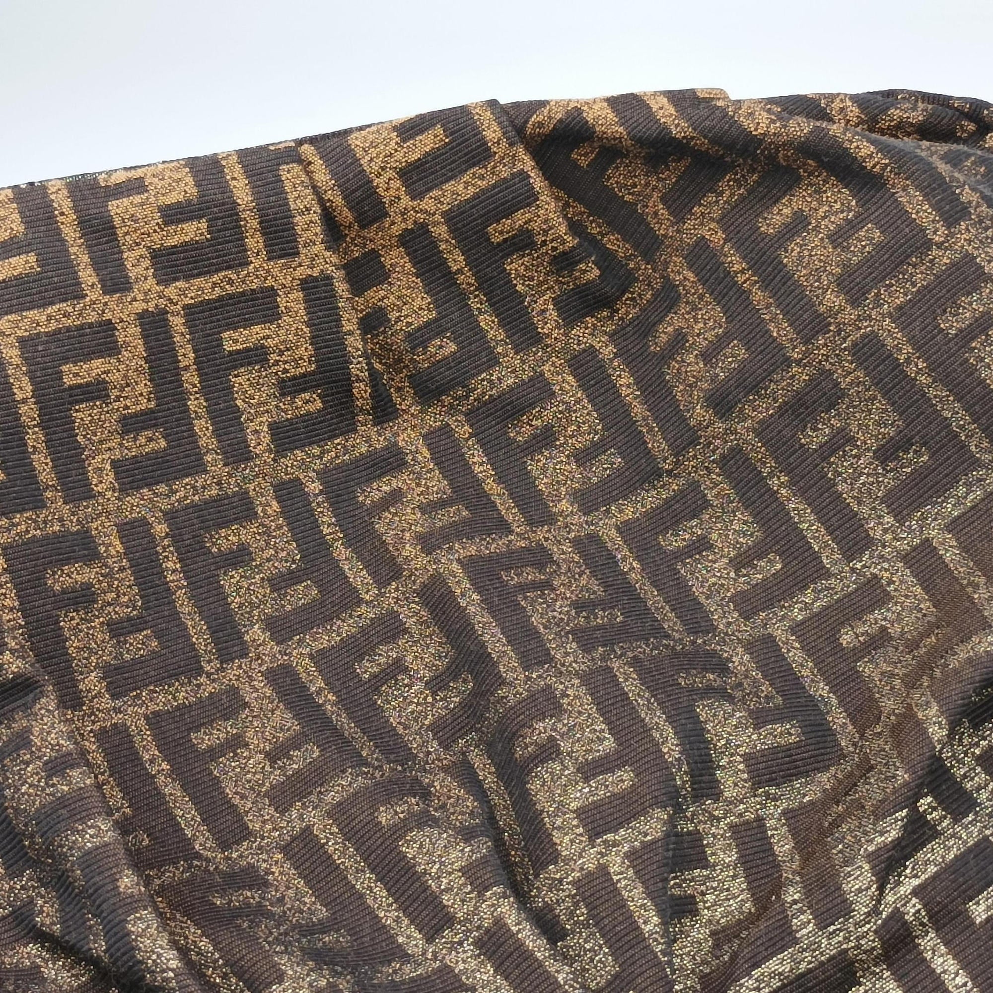 Pre-owned Fendi Mia Brown canvas 8BR616 shoulderbag | stylenewstar