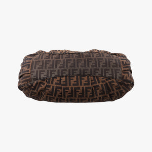 Pre-owned Fendi Mia Brown canvas 8BR616 shoulderbag | stylenewstar