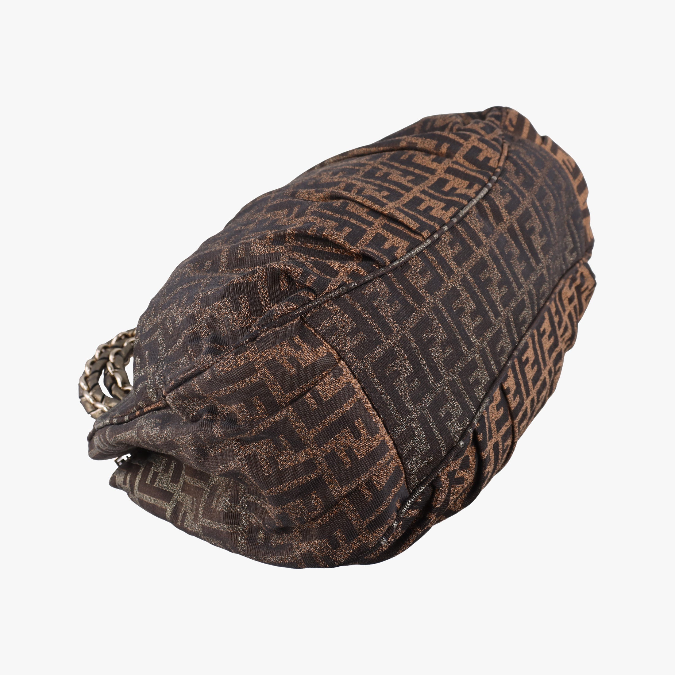 Pre-owned Fendi Mia Brown canvas 8BR616 shoulderbag | stylenewstar