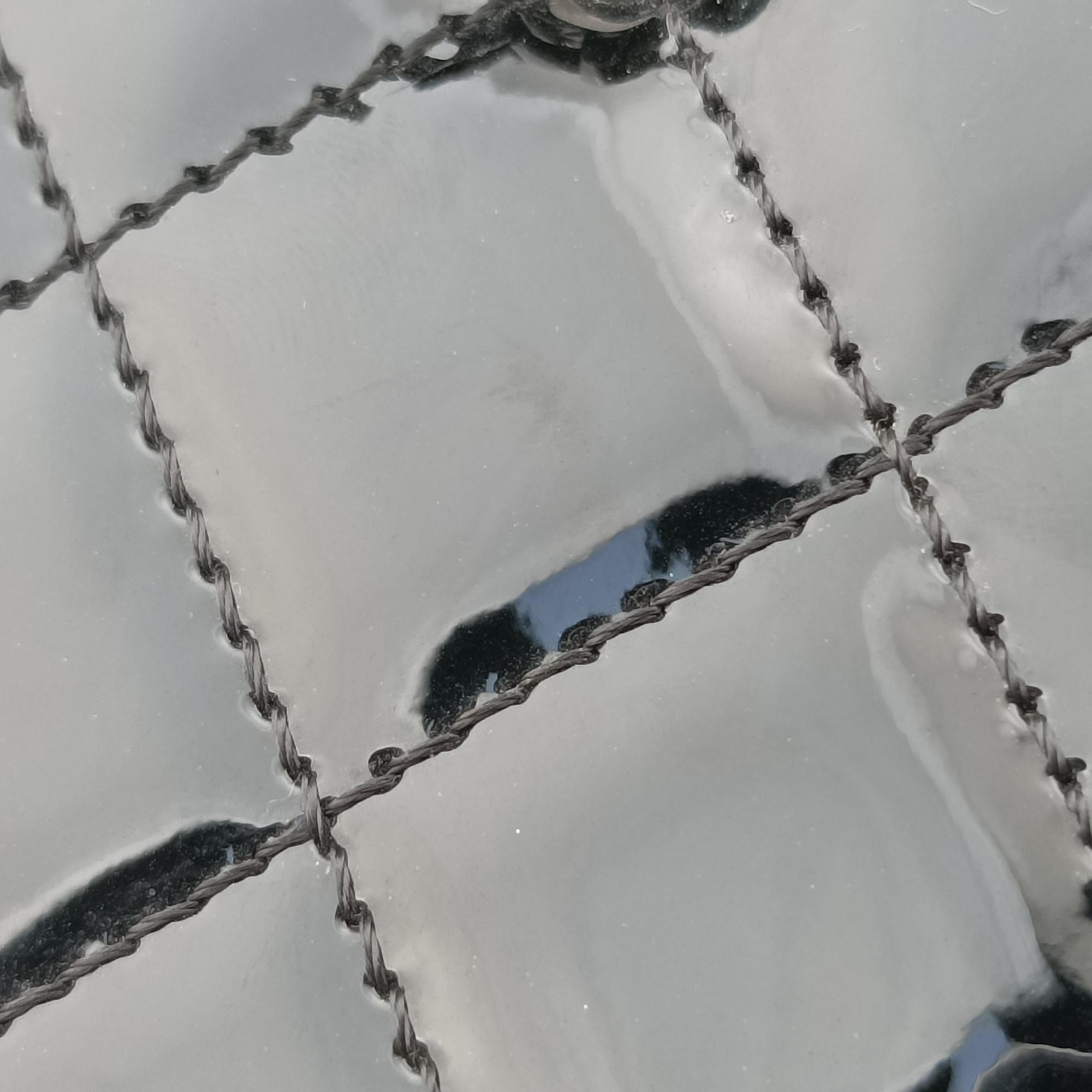 Pre-owned Chanel Vanity Matelasse Chain Handle White Patent Leather A91055 handbag | stylenewstar