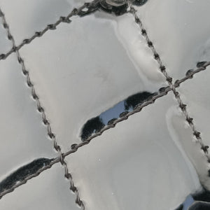 Pre-owned Chanel Vanity Matelasse Chain Handle White Patent Leather A91055 handbag | stylenewstar