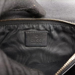 Pre-owned Gucci Interlocking 1973 Flap Black Leather 277522 shoulderbag | stylenewstar
