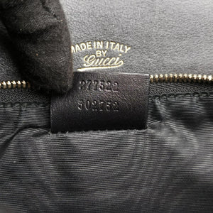 Pre-owned Gucci Interlocking 1973 Flap Black Leather 277522 shoulderbag | stylenewstar