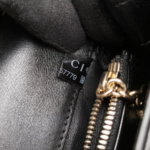 Pre-owned Gucci Interlocking 1973 Flap Black Leather 277522 shoulderbag | stylenewstar