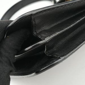 Pre-owned Gucci Interlocking 1973 Flap Black Leather 277522 shoulderbag | stylenewstar