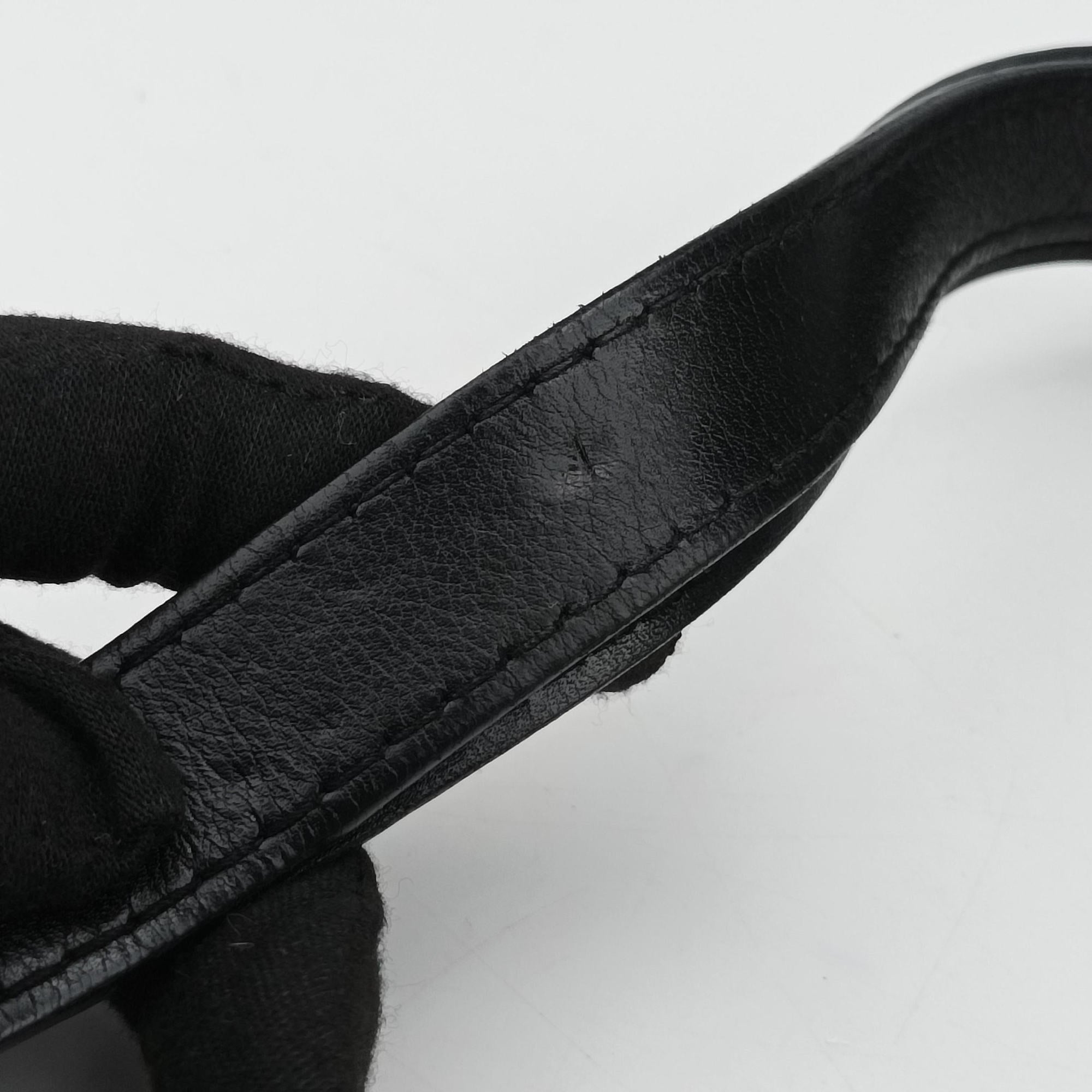 Pre-owned Gucci Interlocking 1973 Flap Black Leather 277522 shoulderbag | stylenewstar
