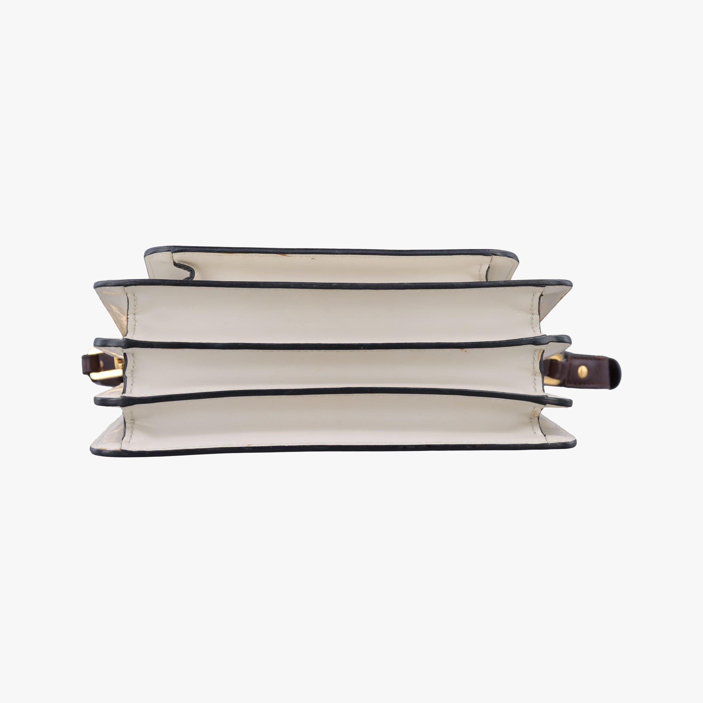 Pre-owned Marni TRUNK White × Green Leather  shoulderbag | stylenewstar