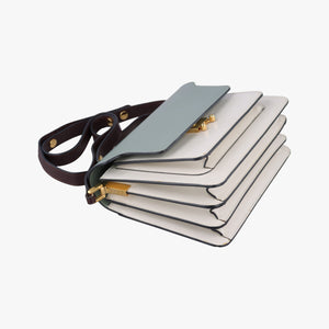 Pre-owned Marni TRUNK White × Green Leather  shoulderbag | stylenewstar