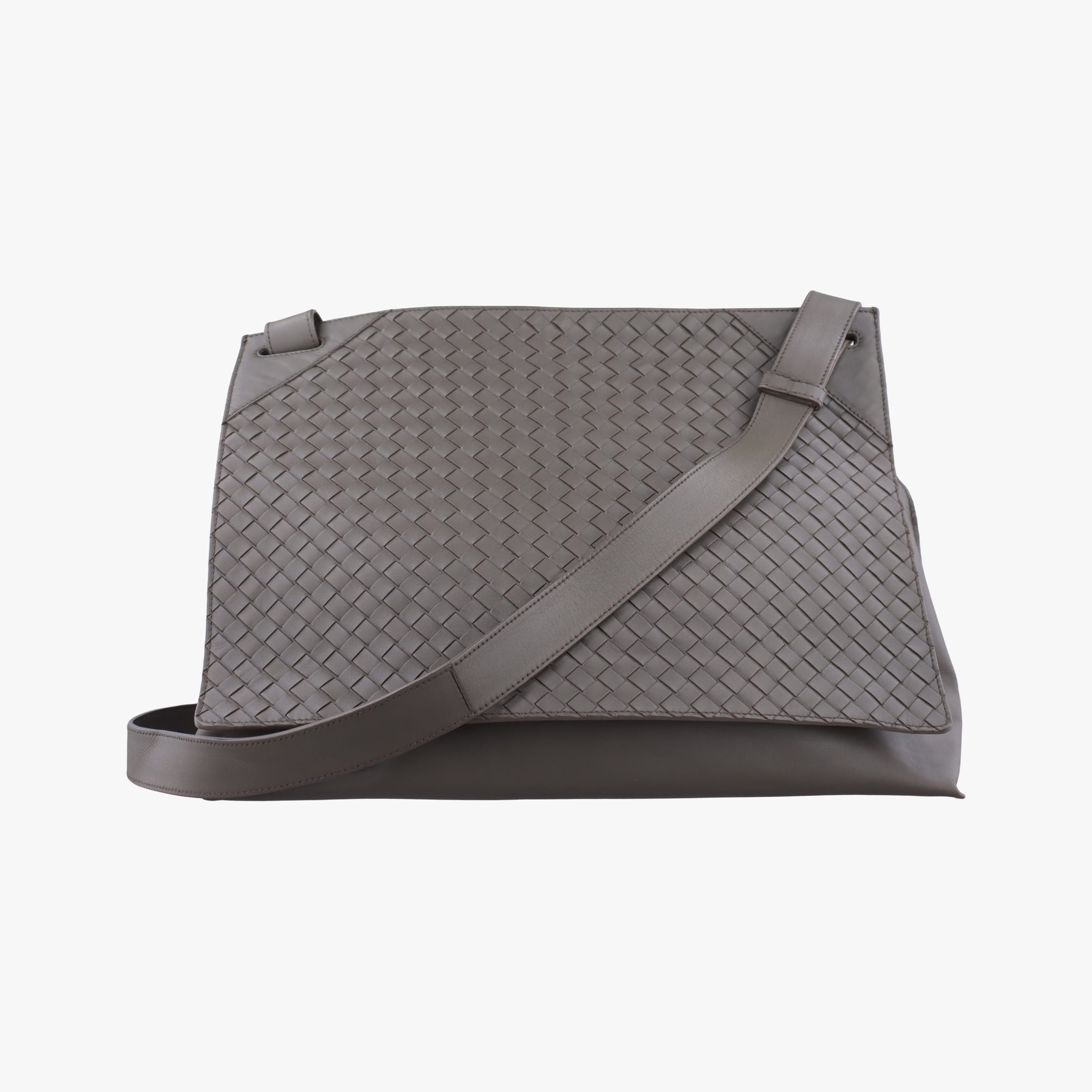 Vintage Bottega Veneta Intrecciato Grey lambskin  shoulderbag | stylenewstar