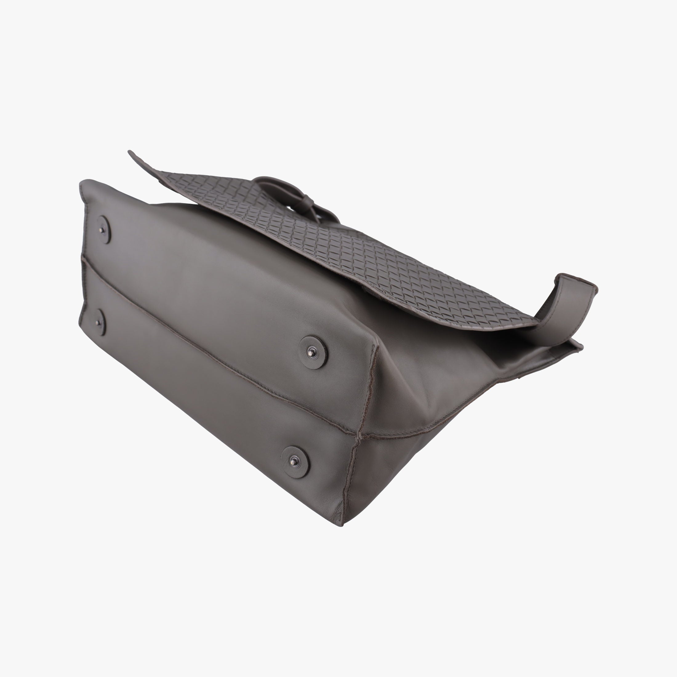Vintage Bottega Veneta Intrecciato Grey lambskin  shoulderbag | stylenewstar