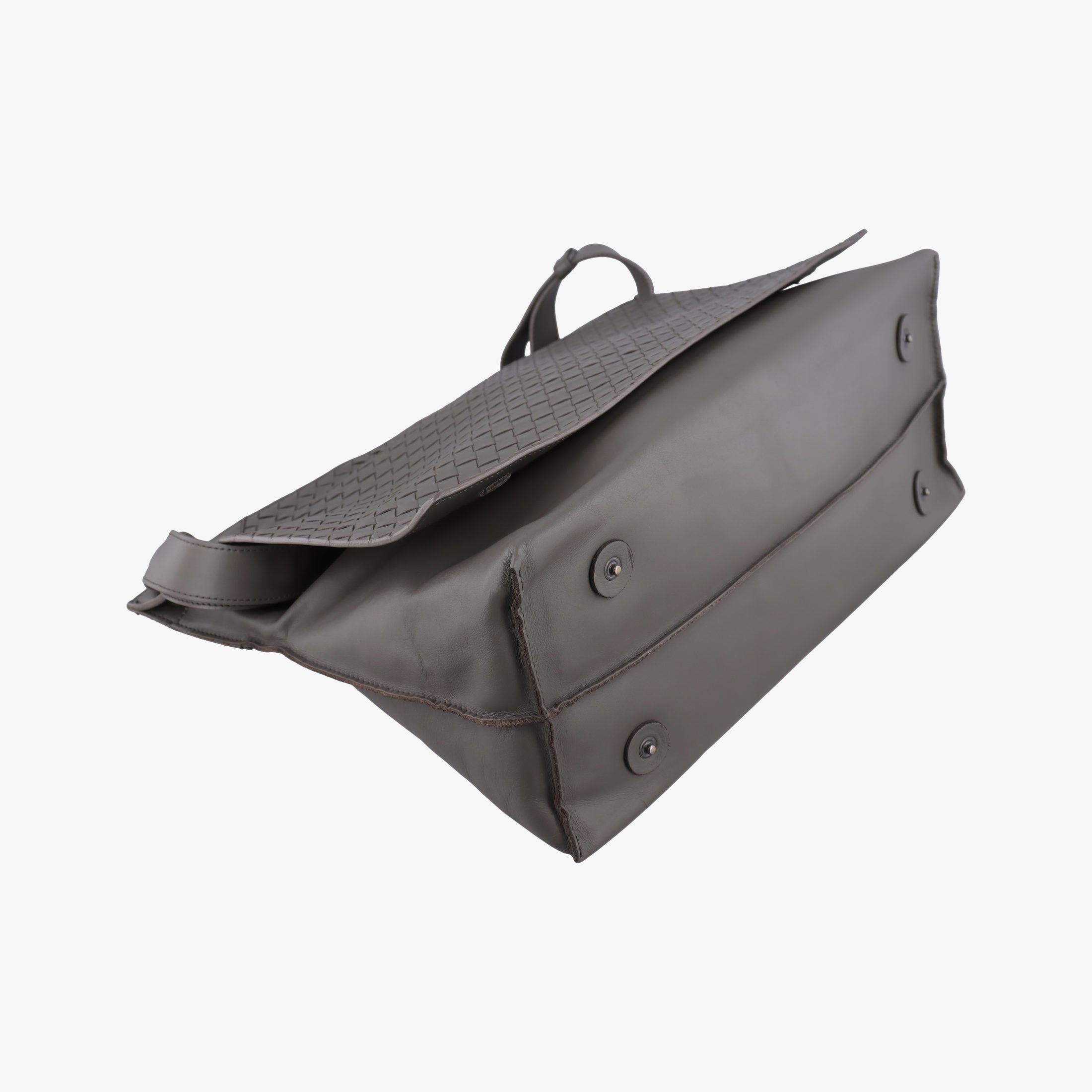 Vintage Bottega Veneta Intrecciato Grey lambskin  shoulderbag | stylenewstar
