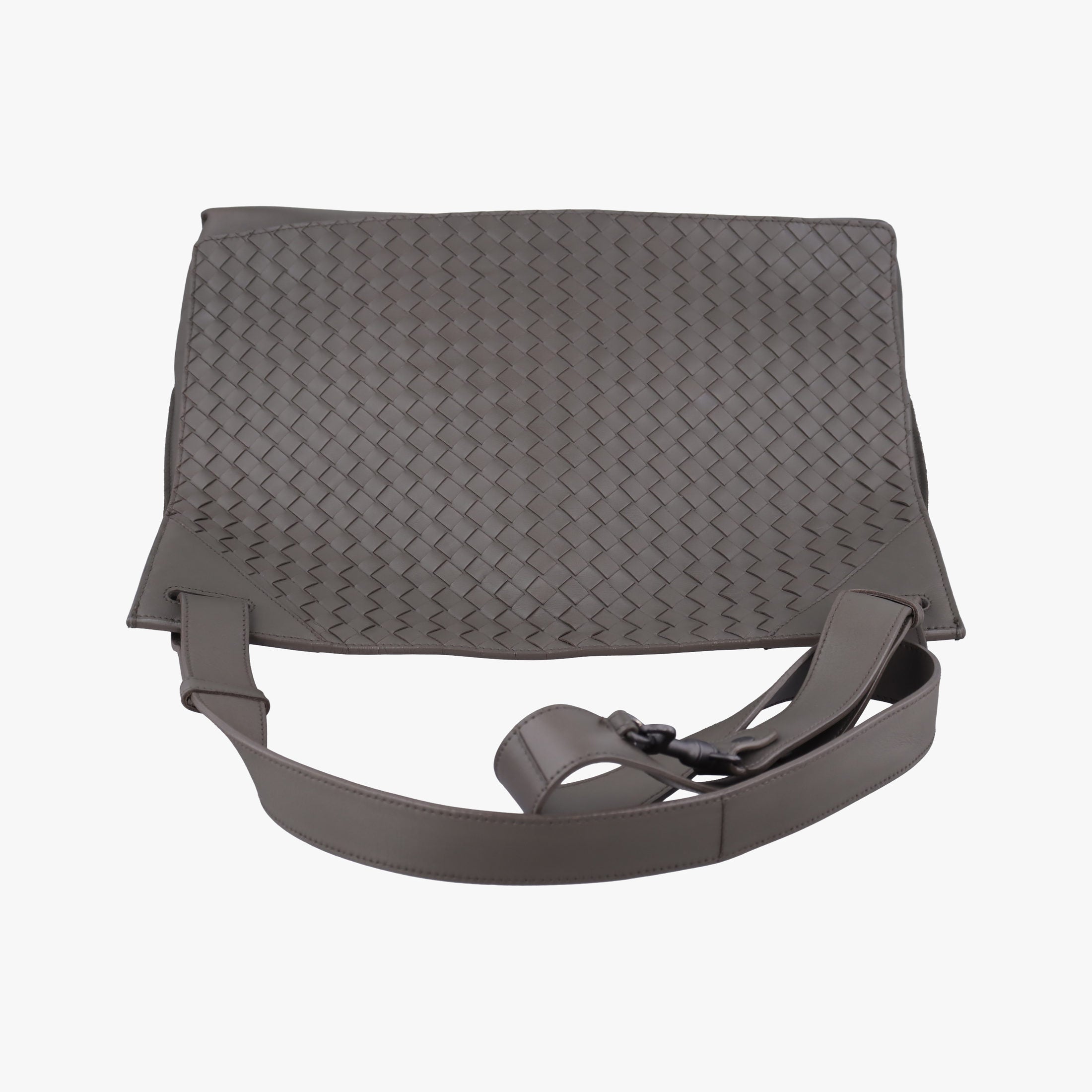 Vintage Bottega Veneta Intrecciato Grey lambskin  shoulderbag | stylenewstar