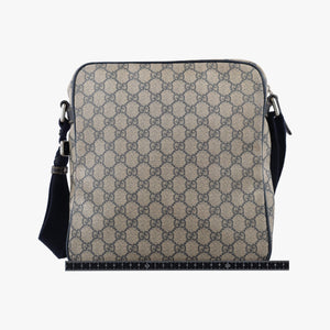 Pre-owned Gucci GG Imprime Messenger Beige × Navy PVC coated canvas×leather 201448 shoulderbag | stylenewstar