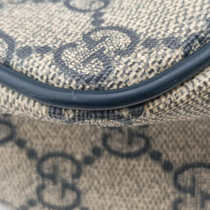 Pre-owned Gucci GG Imprime Messenger Beige × Navy PVC coated canvas×leather 201448 shoulderbag | stylenewstar