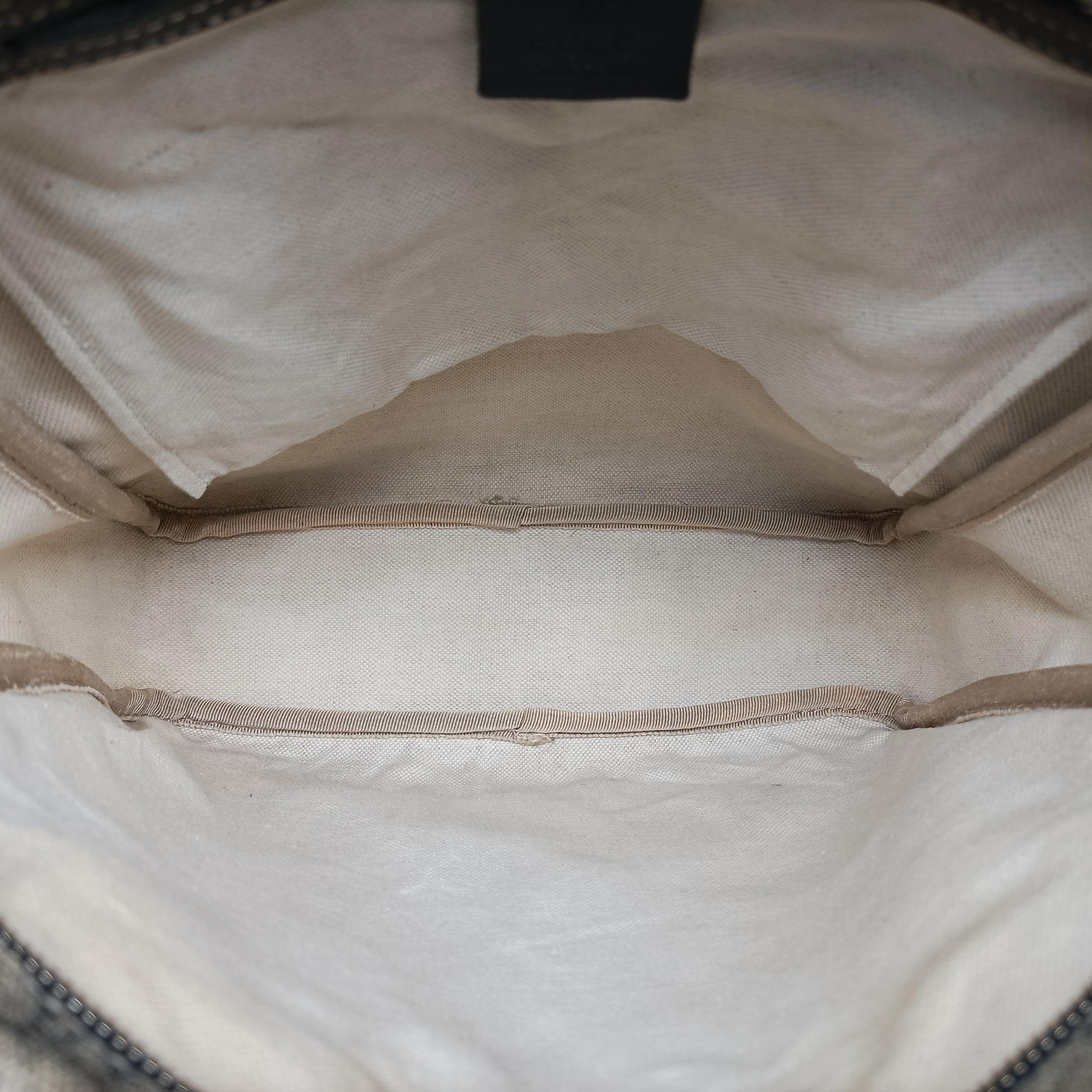 Pre-owned Gucci GG Imprime Messenger Beige × Navy PVC coated canvas×leather 201448 shoulderbag | stylenewstar