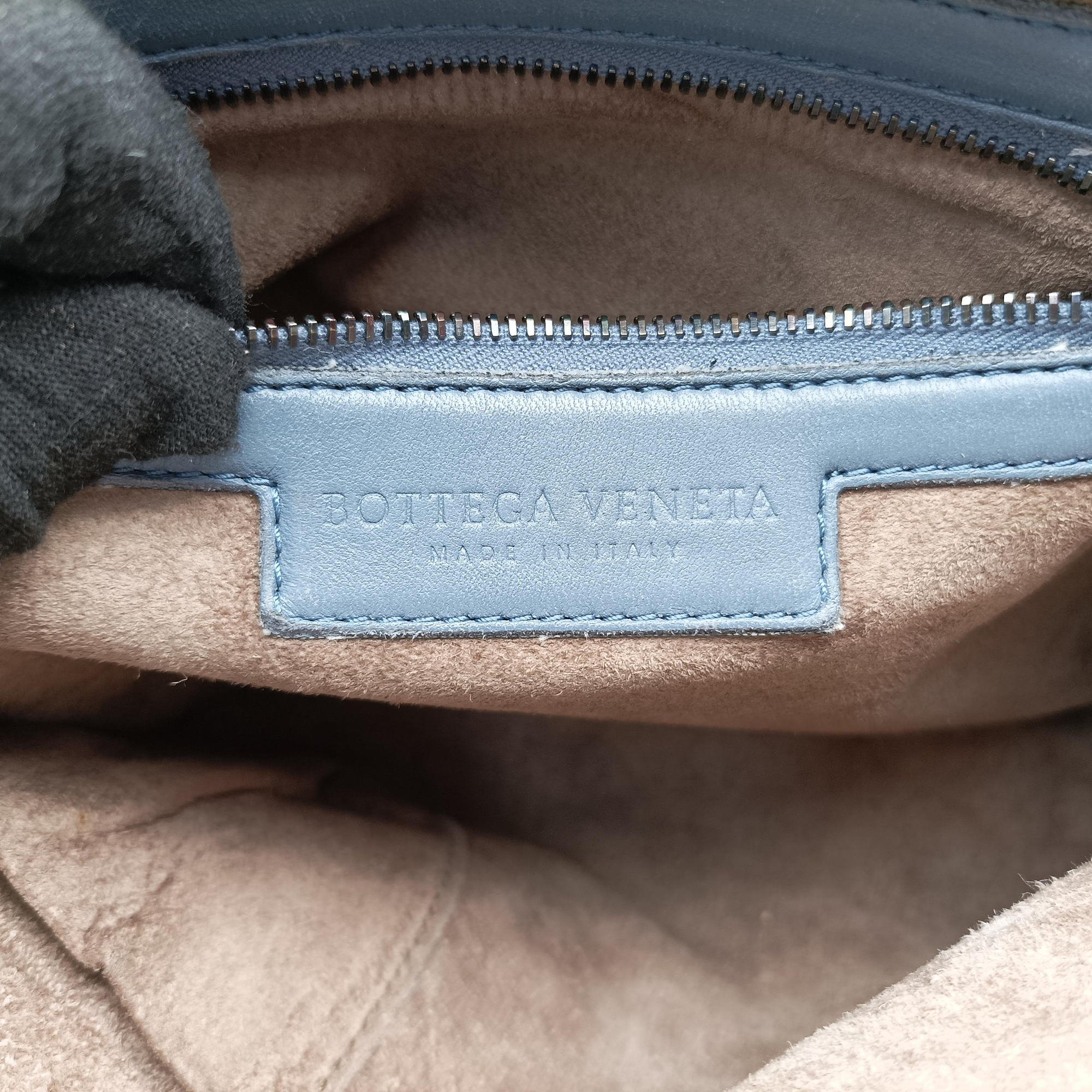 Secondhand Bottega Veneta NODINI Intrecciato Blue lambskin  shoulderbag | stylenewstar