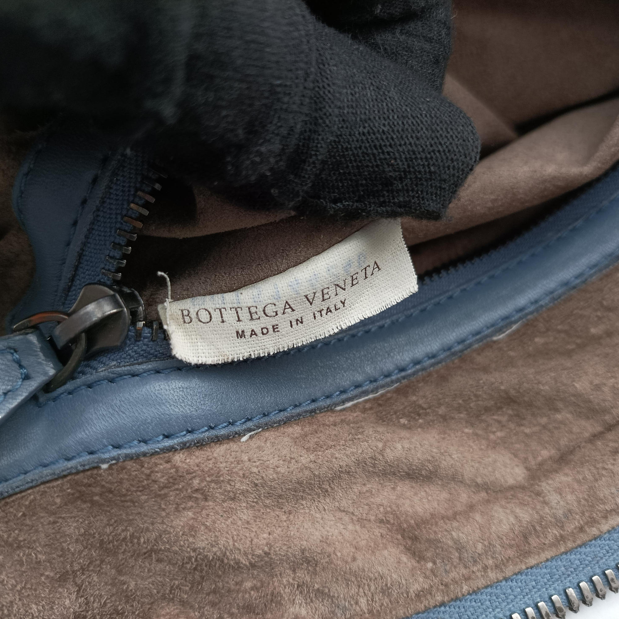 Secondhand Bottega Veneta NODINI Intrecciato Blue lambskin  shoulderbag | stylenewstar
