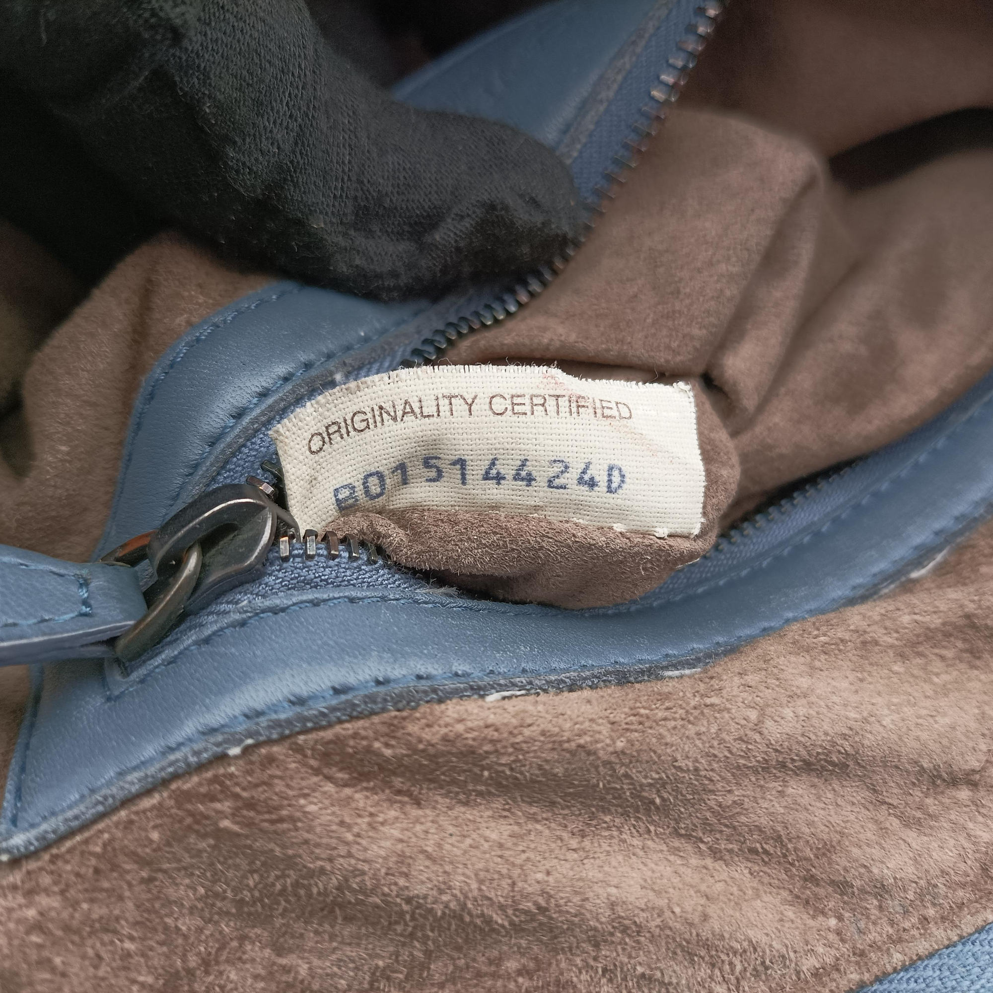 Secondhand Bottega Veneta NODINI Intrecciato Blue lambskin  shoulderbag | stylenewstar