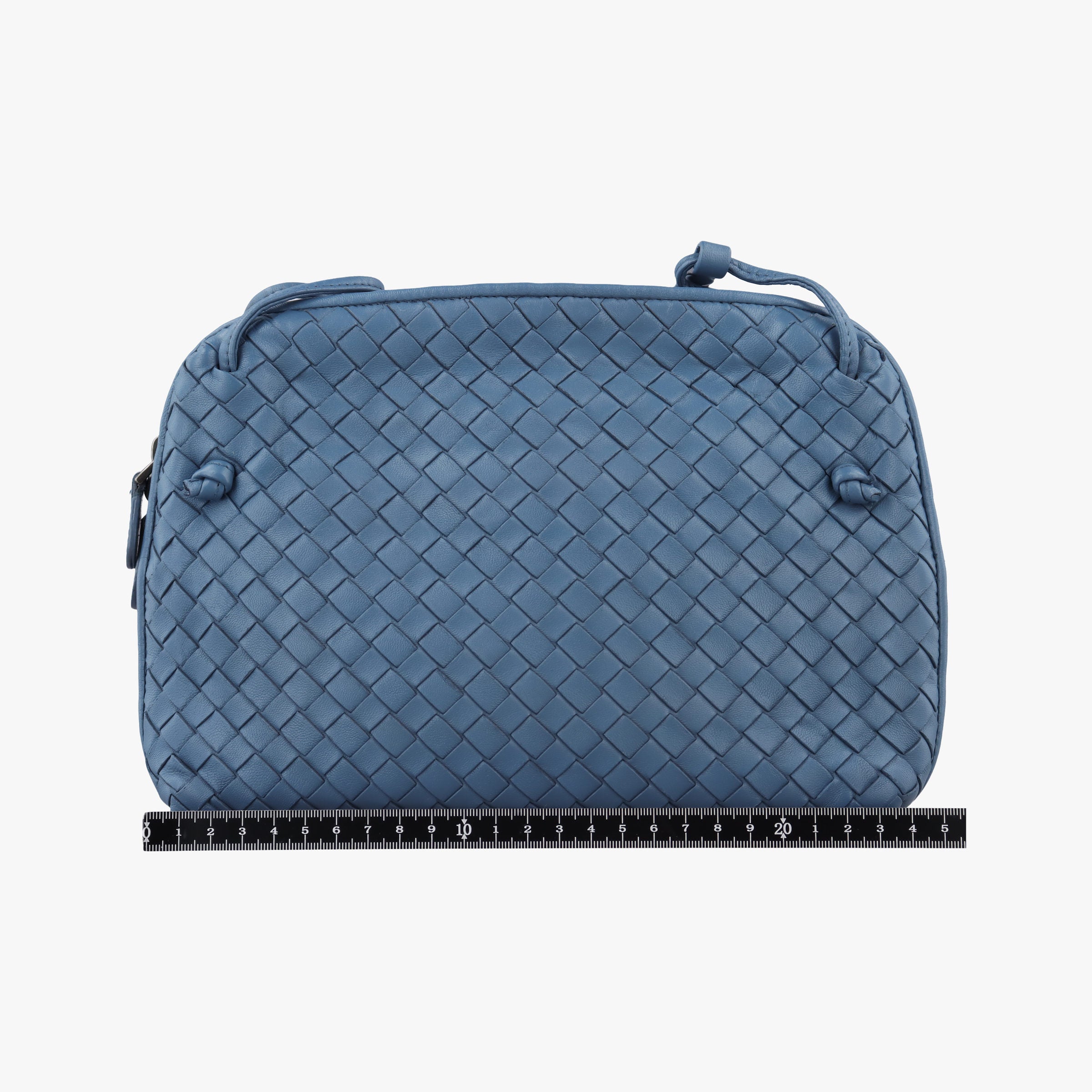 Secondhand Bottega Veneta NODINI Intrecciato Blue lambskin  shoulderbag | stylenewstar