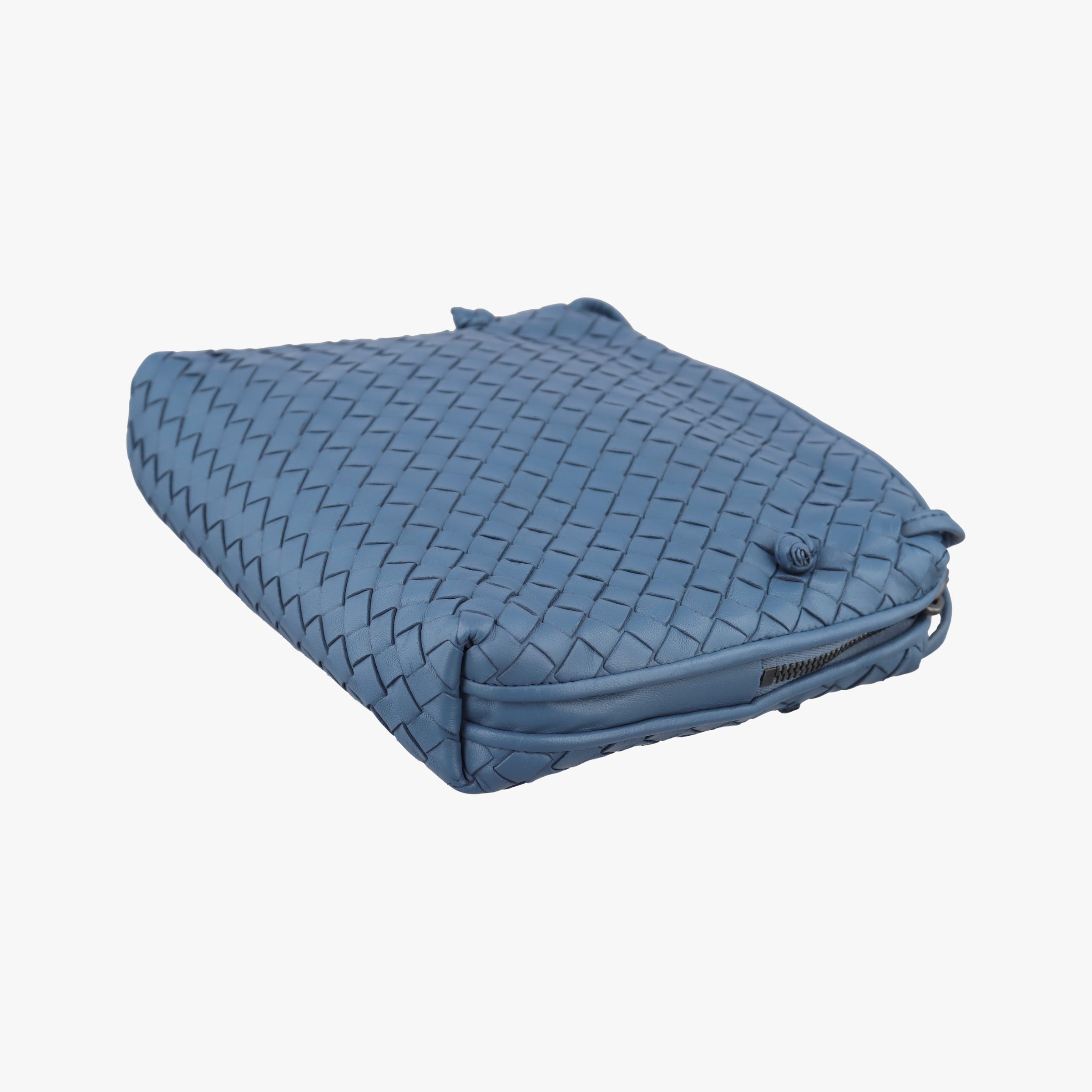 Secondhand Bottega Veneta NODINI Intrecciato Blue lambskin  shoulderbag | stylenewstar