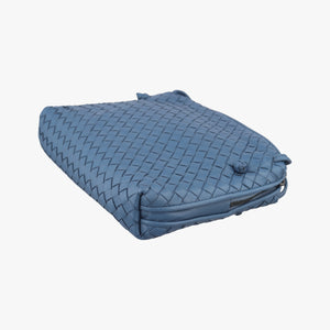 Secondhand Bottega Veneta NODINI Intrecciato Blue lambskin  shoulderbag | stylenewstar