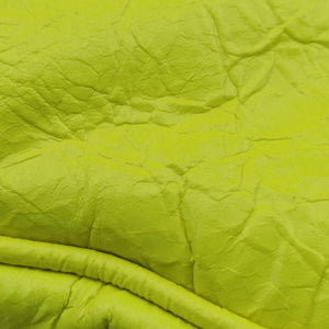 Pre-owned Balenciaga Le Cagole Neon Yellow lambskin  shoulderbag | stylenewstar