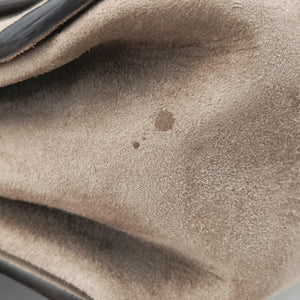 Secondhand Ferragamo Margot Grey×Taupe Mixed Suede × leather  shoulderbag | stylenewstar