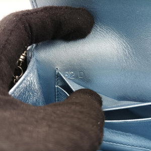 Pre-owned Prada Diagramme Blue Leather  shoulderbag | stylenewstar