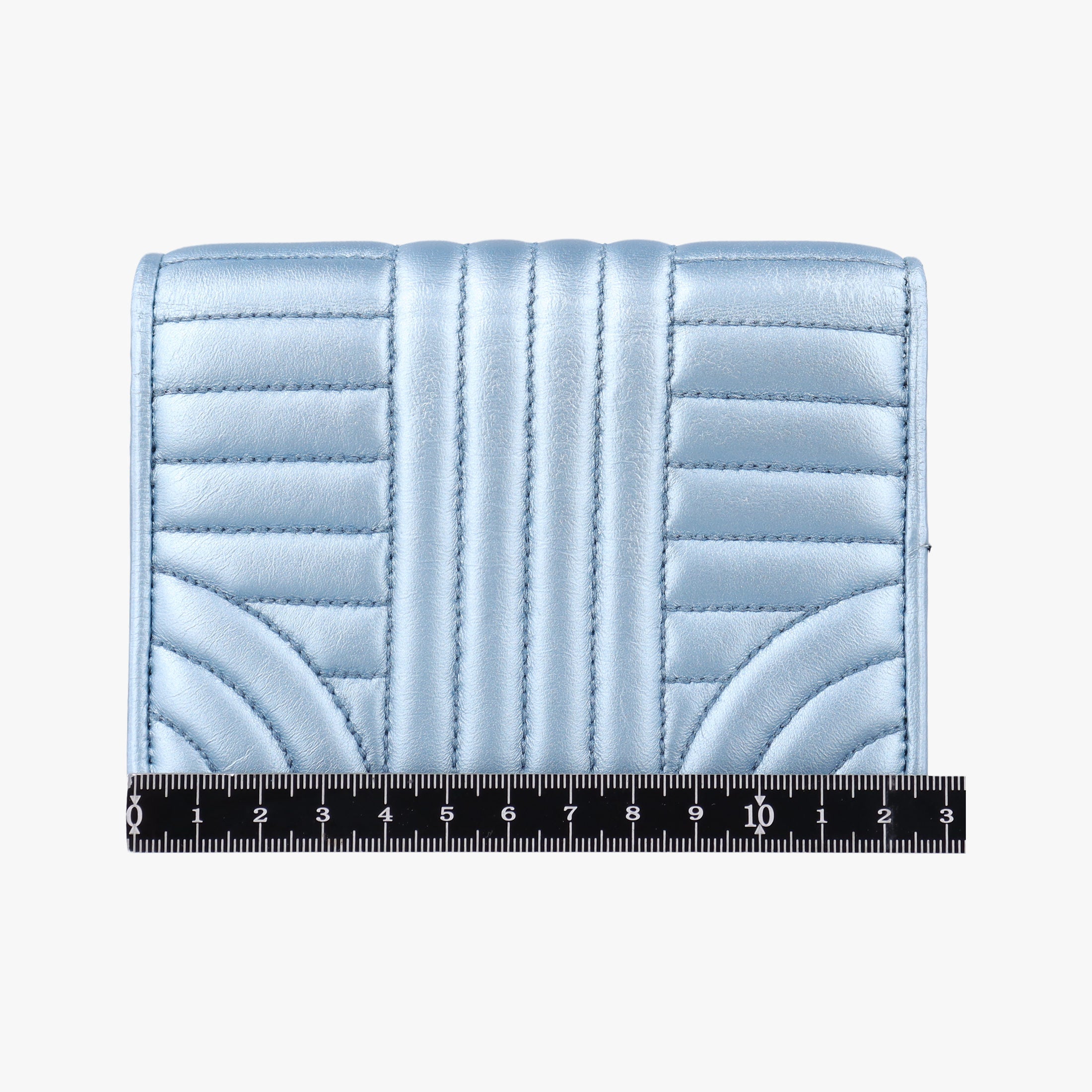 Pre-owned Prada Diagramme Blue Leather  shoulderbag | stylenewstar