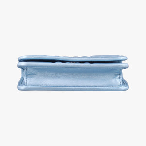 Pre-owned Prada Diagramme Blue Leather  shoulderbag | stylenewstar