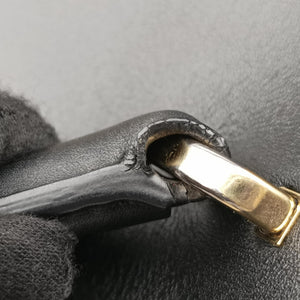 Pre-owned Ferragamo Gancini Juliet Black leather  handbag | stylenewstar