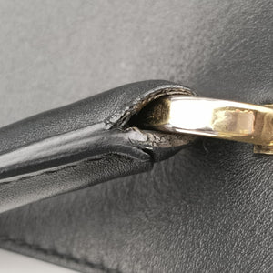 Pre-owned Ferragamo Gancini Juliet Black leather  handbag | stylenewstar