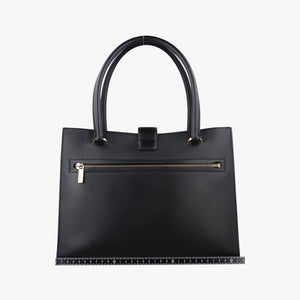 Pre-owned Ferragamo Gancini Juliet Black leather  handbag | stylenewstar