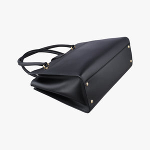 Pre-owned Ferragamo Gancini Juliet Black leather  handbag | stylenewstar