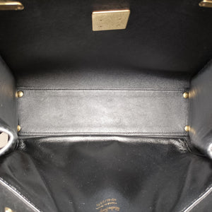 Pre-owned Ferragamo Gancini Juliet Black leather  handbag | stylenewstar
