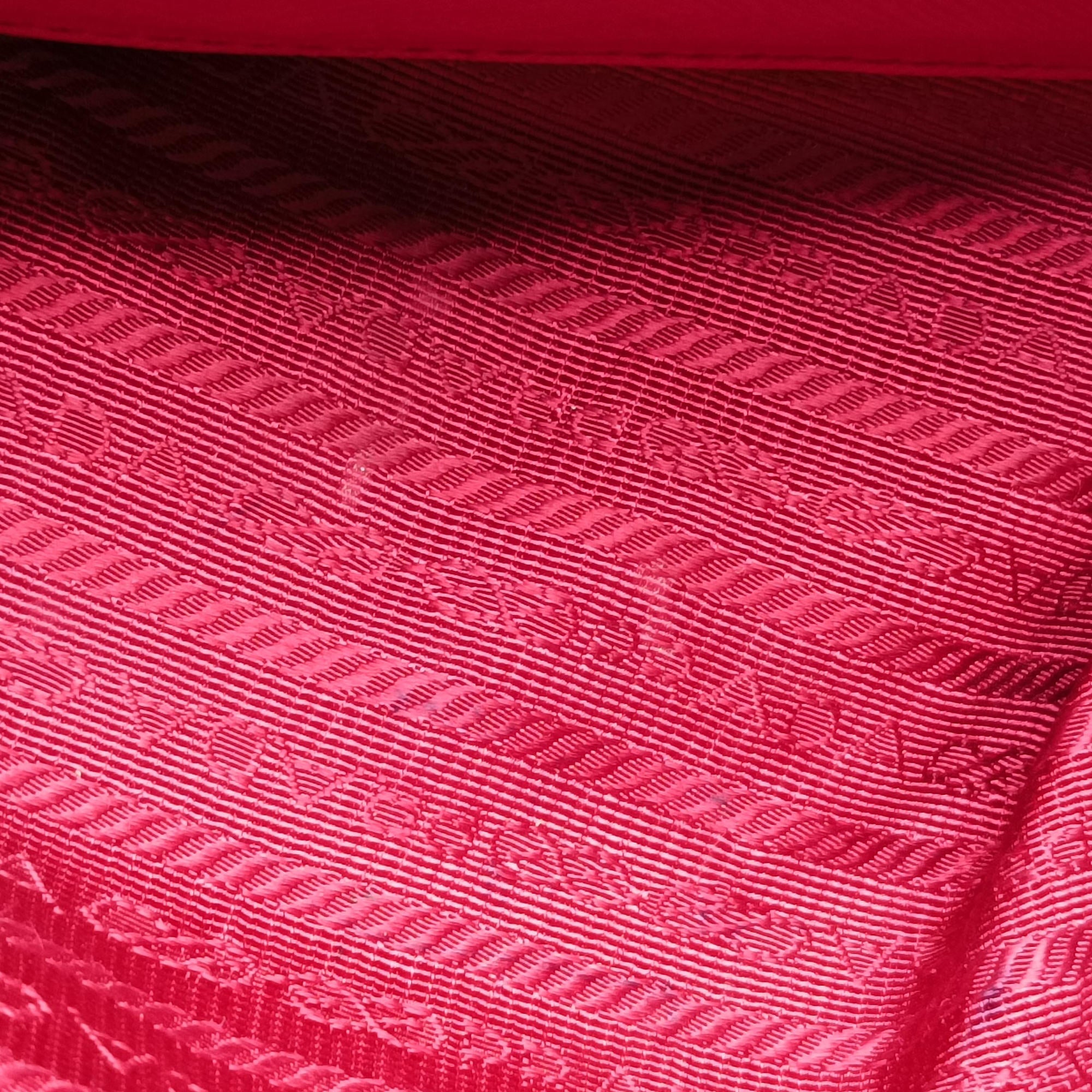 Pre-owned Prada Boston Pink SAFFIANO Leather BN1874 handbag | stylenewstar