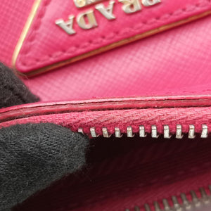Pre-owned Prada Boston Pink SAFFIANO Leather BN1874 handbag | stylenewstar
