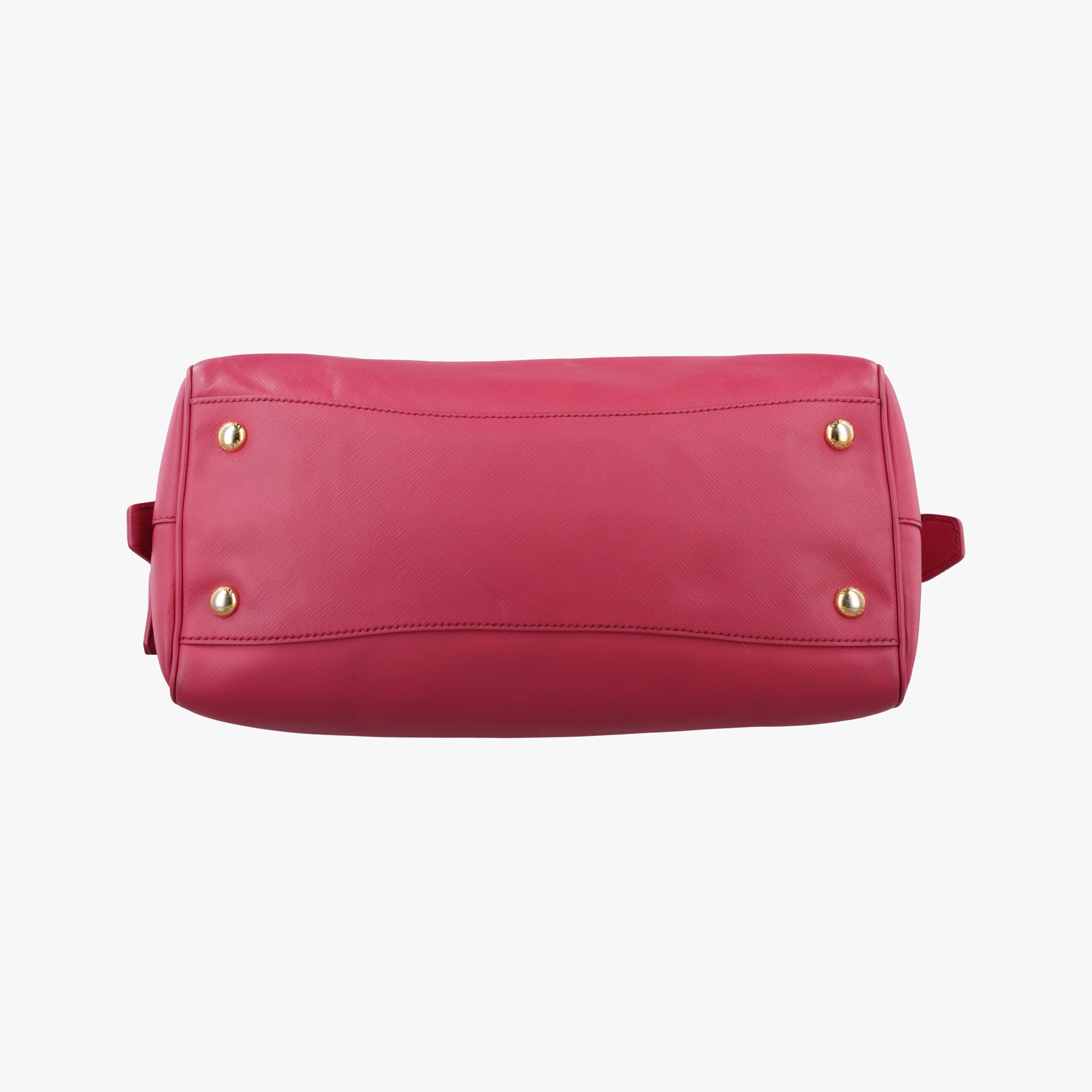 Pre-owned Prada Boston Pink SAFFIANO Leather BN1874 handbag | stylenewstar