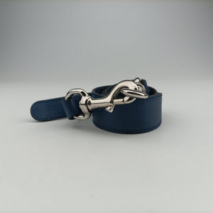 Pre-owned Gucci Icon Bit Blue Leather 228584 shoulderbag | stylenewstar