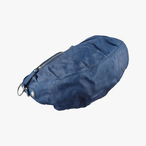 Pre-owned Gucci Icon Bit Blue Leather 228584 shoulderbag | stylenewstar